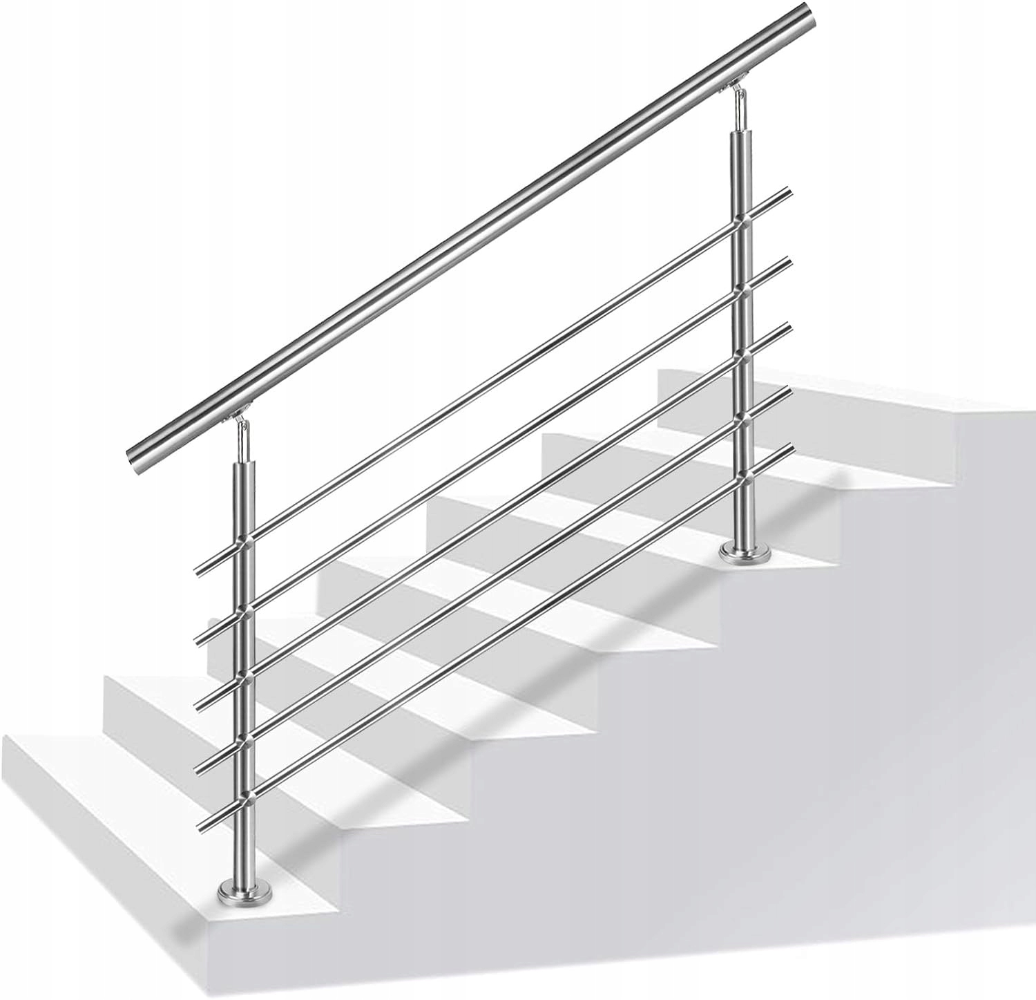Nerezové madlo s 5 priečkami, 120 cm